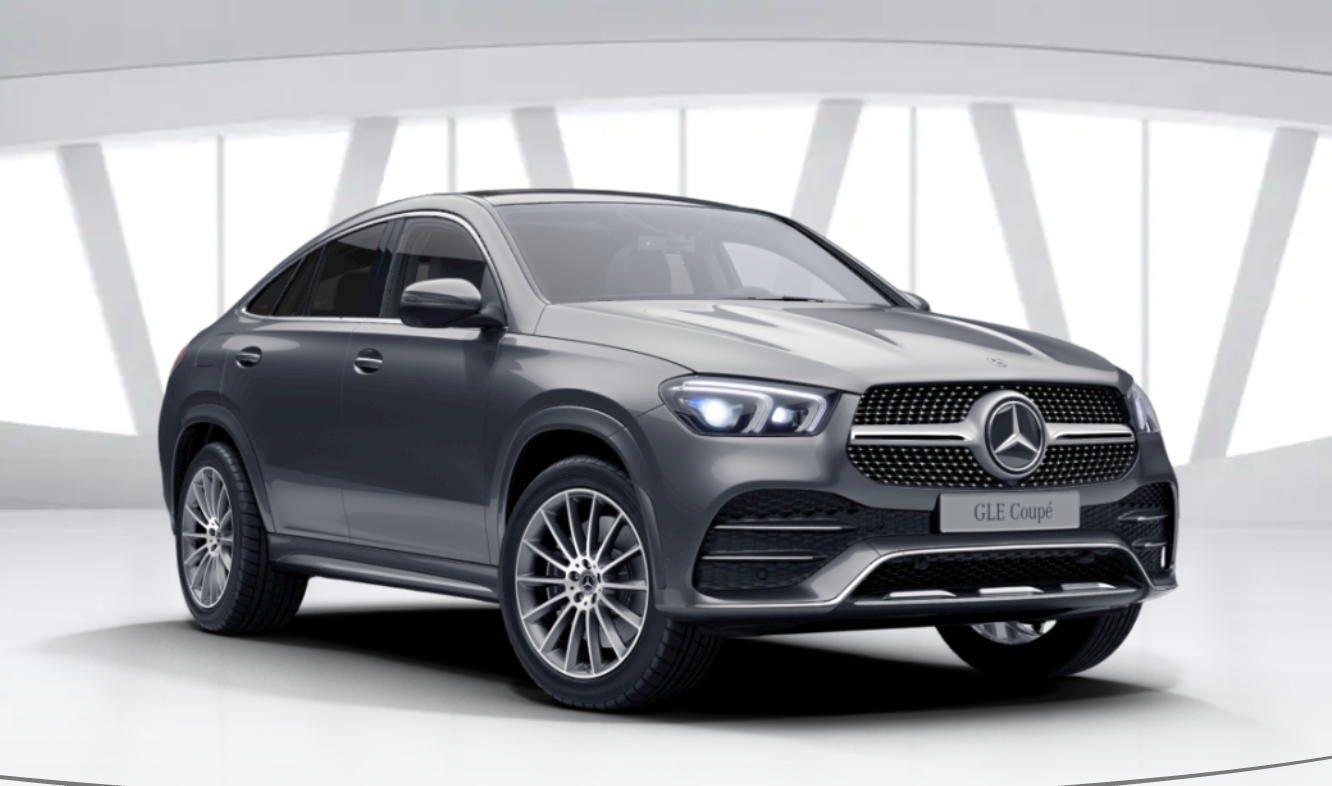 MERCEDES GLE COUPÉ 400d AMG - nové auto ve výrobě | super cena | nákup online | šedá metalíza | autoibuy.com